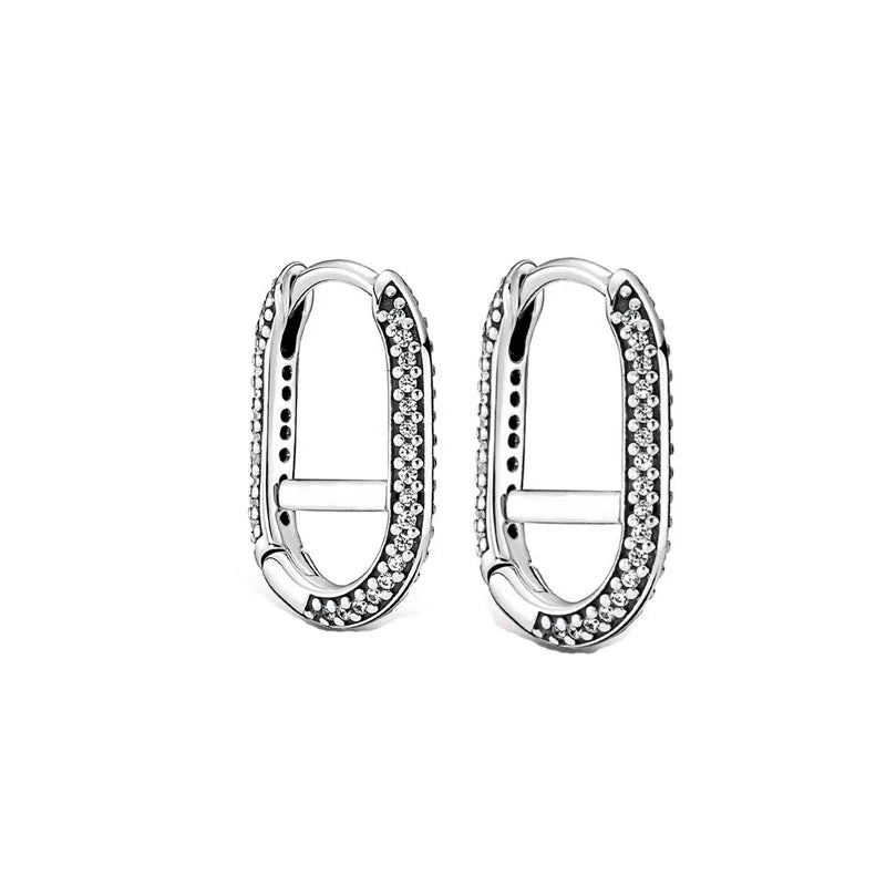 Sterling Silver Zircon Stud Earrings Timeless Collection
