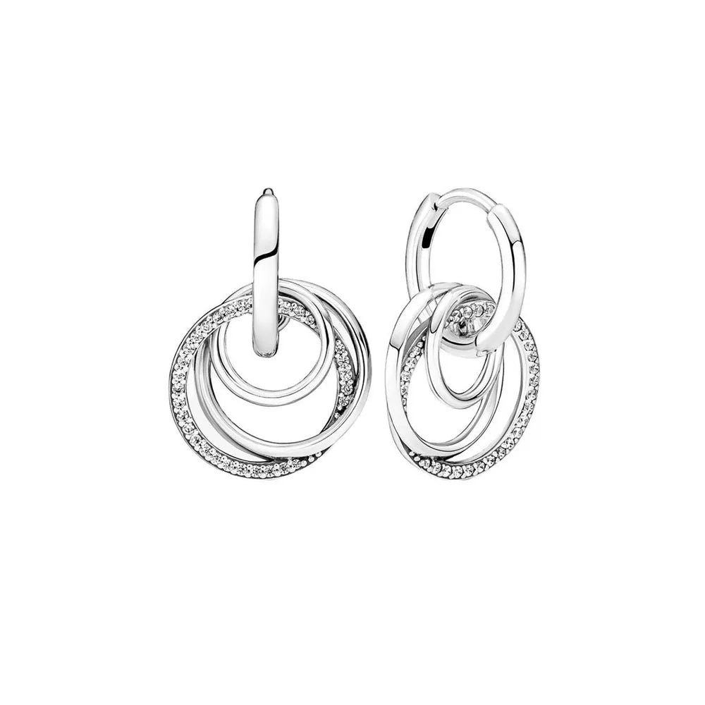 Sterling Silver Zircon Stud Earrings Limited Edition