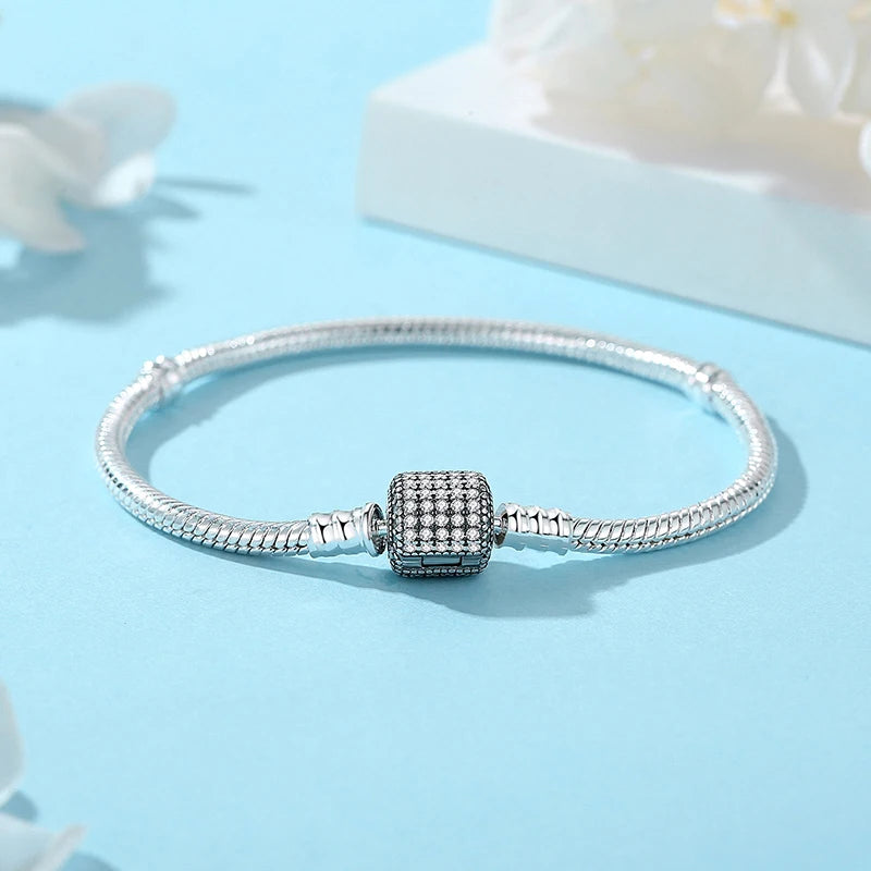 Sterling Silver Zircon Charm Bracelet Signature Edition