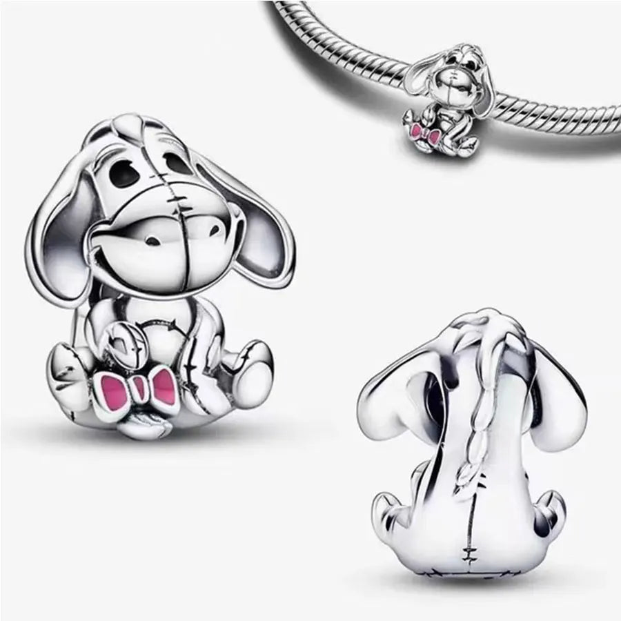 Minisoc 925 Silver Teardrop Zircon Bracelet Charm Exclusive