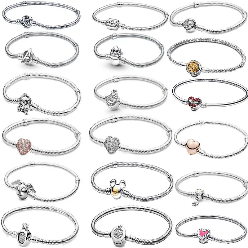 Bracelet Sterling Silver 925 Zircon Charm Exclusive