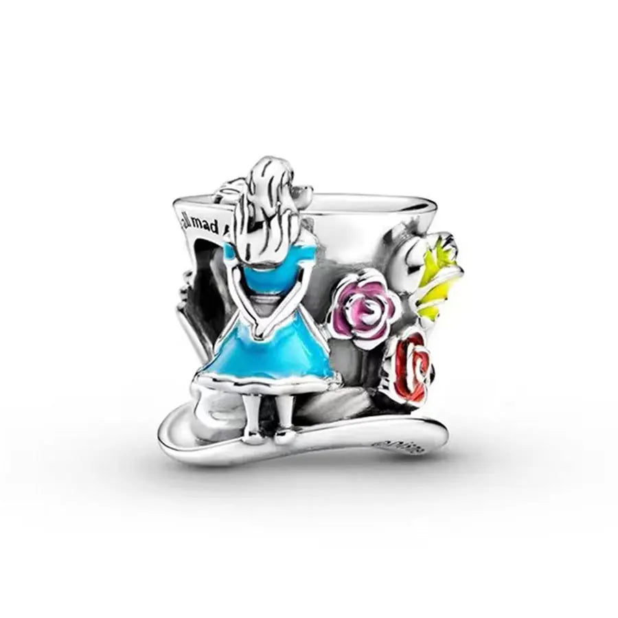 Miniso 925 Silver Teardrop Zircon Charm for Pandora Limited