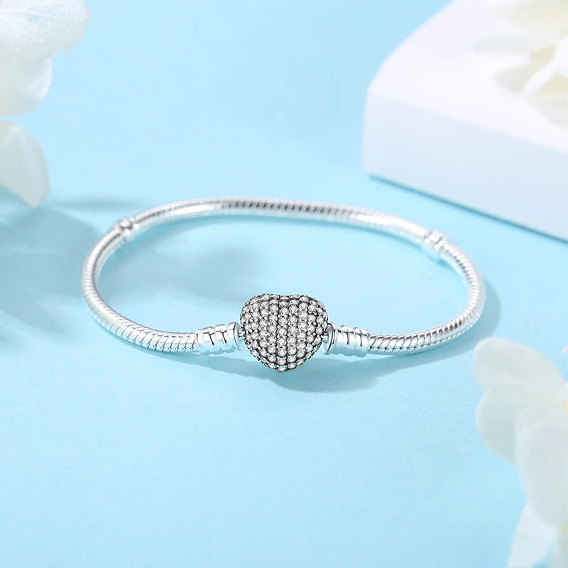 Sterling Silver Zircon Charm Bracelet Signature Edition