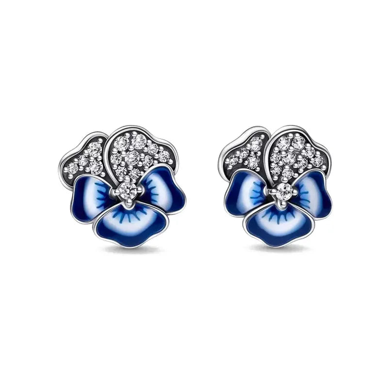 Fine Silver Zircon Stud Earrings Timeless Collection