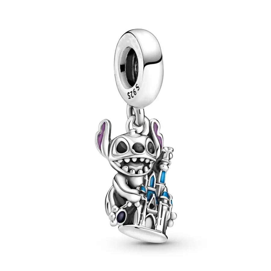 Minisoc 925 Silver Bracelet Charm Pandora Inspired Zircon