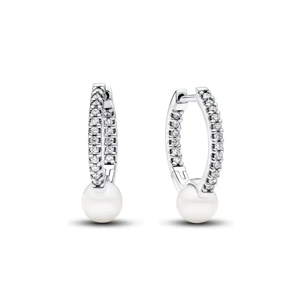 Sterling Silver Zircon Stud Earrings With Certificate