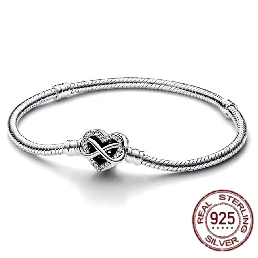 Sterling Silver 925 Zircon Charm Bracelet Exclusive
