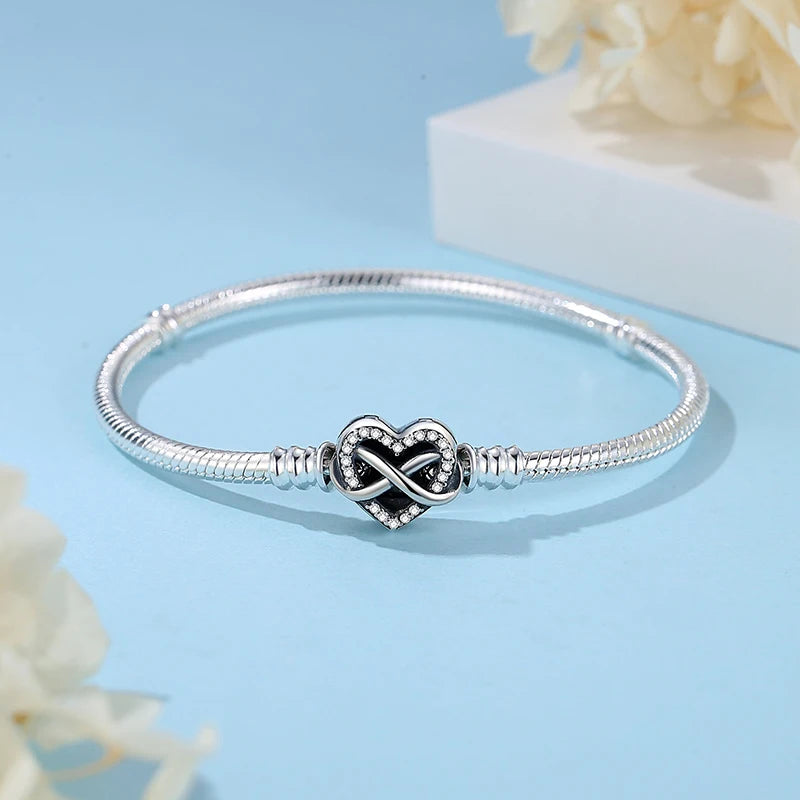 Sterling Silver 925 Zircon Charm Bracelet Exclusive
