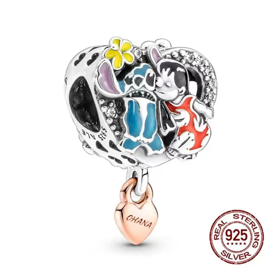 MINISO 925 Sterling Silver Teardrop Zircon Charm Signature