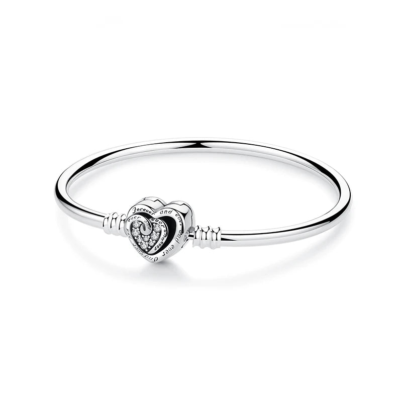 Sterling Silver Charm Bracelet Signature Zircon Edition