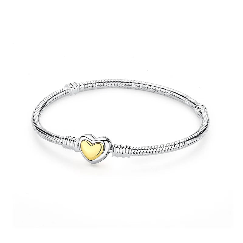 Charm Bracelet Sterling Silver Zircon Collection Elite