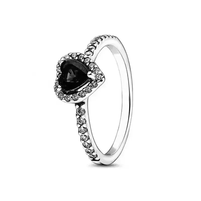 Sterling Silver Ring 925 Zircon Fine Jewelry Exclusive