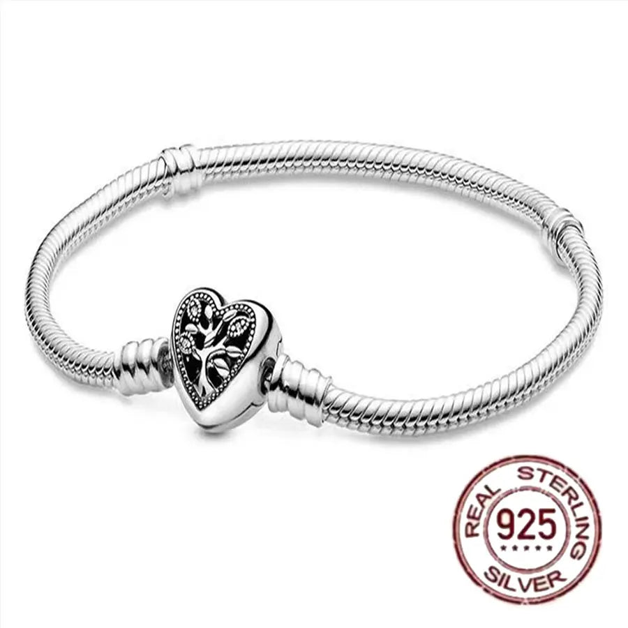 Minisoc Sterling Silver Charm Bracelet Zircon Edition