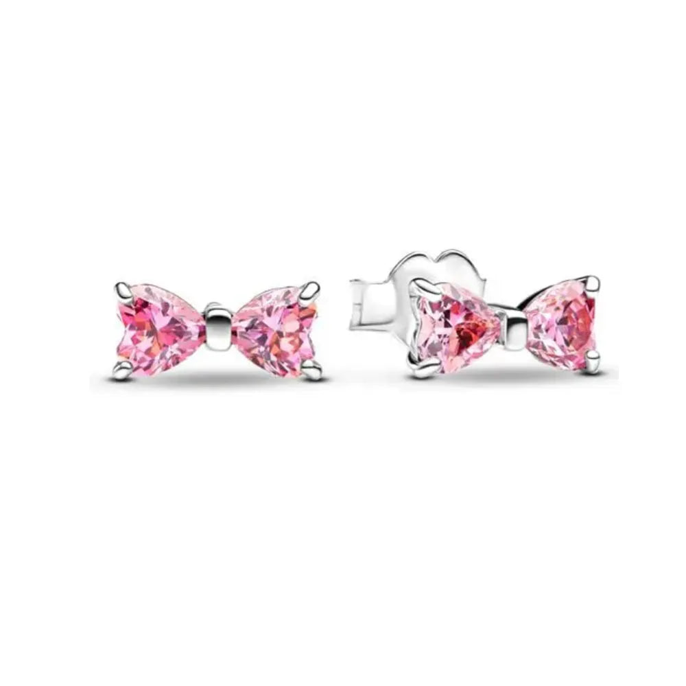 Sterling Silver Zircon Stud Earrings Elite Collection
