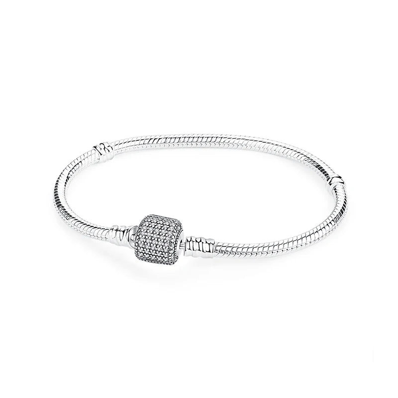 Sterling Silver 925 Charm Bracelet Sam Panda Collection