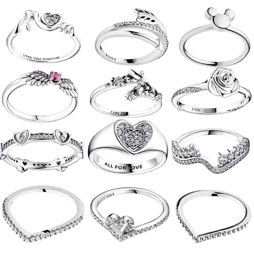 Limited Sterling Silver Ring 925 Zircon Classic Collection