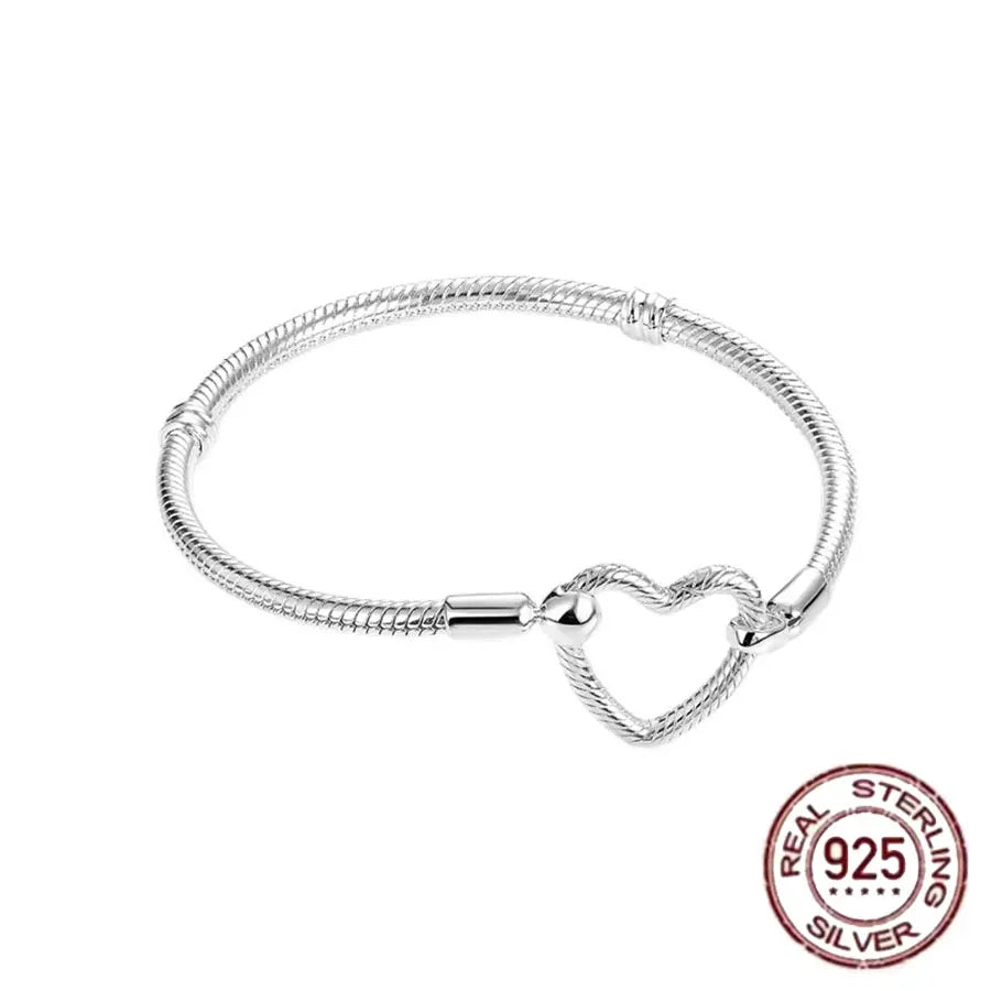 Charm Bracelet Sterling Silver 925 Zircon Minisoc Limited